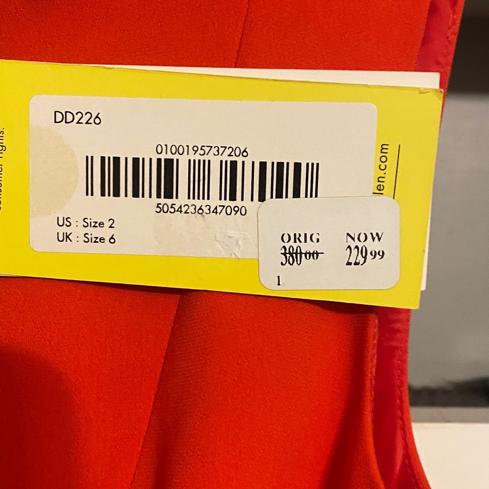 Elegant red Sleeveless Dress - Picture 5 of 5